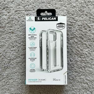 Pelican clear iPhone 13 case with holster/stand